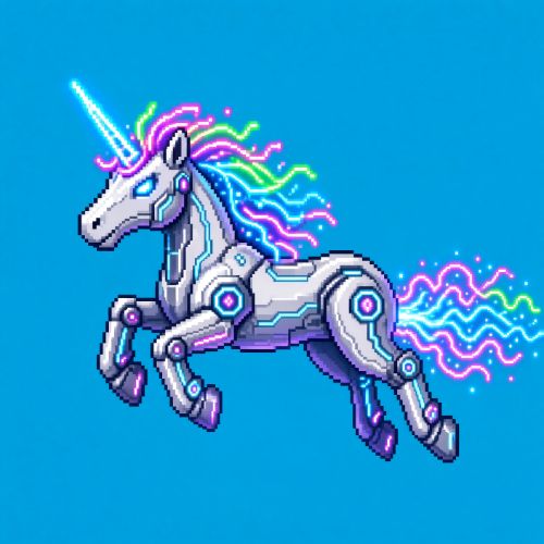 Farting Cyber Unicorn logo